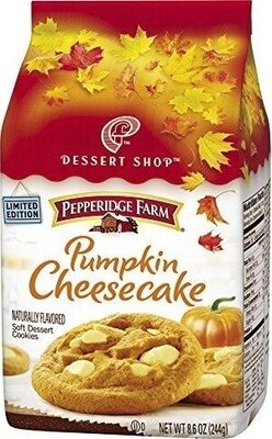 Pepperidge Farm Soft Baked Pumpkin Cheesecake Flavored Cookies, 8.6 Oz Bag
