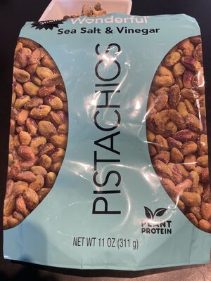 Sea Salt & Vinegar No Shells Pistachios, Sea Salt; Vinegar