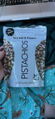 Sea Salt & Pepper Pistachios, Sea Salt; Pepper