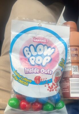 Inside Outs Candy, Cherry; Blue Razz; Grape; Watermelon