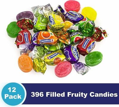 Cherry, Green Apple, Blackberry, Peach Delicate Fruit Drops Candy, Cherry, Green Apple, Blackberry, Peach