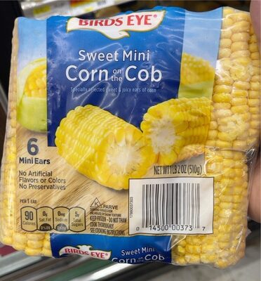 Birds Eye Extra Sweet Mini Corn On The Cob, Frozen Vegetables, 6-Count