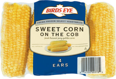 Birds Eye Extra Sweet Corn On The Cob Frozen Vegetables, 4 Count
