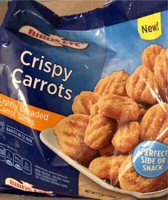 Crispy Lightly Breaded Carrot Slices, Crispy