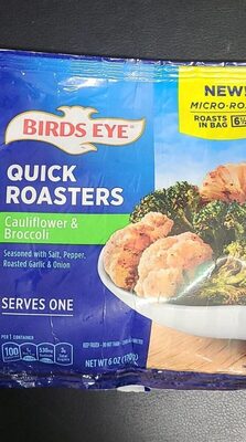 Broccoli & Cauliflower Seasoned With Salt, Pepper, Roasted Garlic & Onion Microwave Roasters, Broccoli & Cauliflower