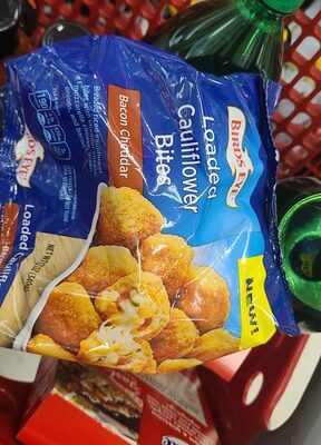 Birds Eye Bacon Cheddar Loaded Cauliflower Bites, Frozen Snacks, 12 OZ Bag