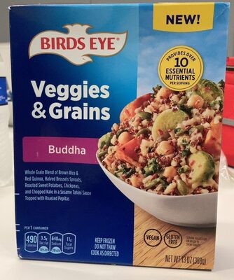 Birds Eye Veggies and Grains Buddha Vegetable Blend, Frozen Vegetable Side, 13 OZ Box