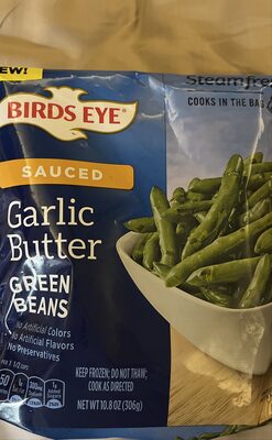 Birds Eye Steamfresh Garlic Butter Green Beans, Frozen Vegetables, 10.8 oz. Bag