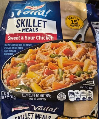 Birds Eye Voila! Sweet & Sour Chicken Skillet Meals, Frozen Meal, 21 oz. Bag