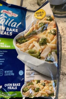 Birds Eye Voila! Oven Bake Meals, Creamy Parmesan Garlic Chicken Frozen Meal, 35 OZ Bag