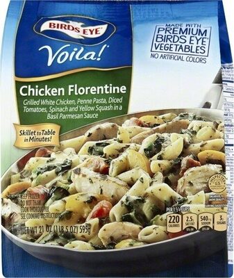 Birds Eye Voila! Chicken Florentine Skillet Meals, Frozen Meal, 21 oz. Bag