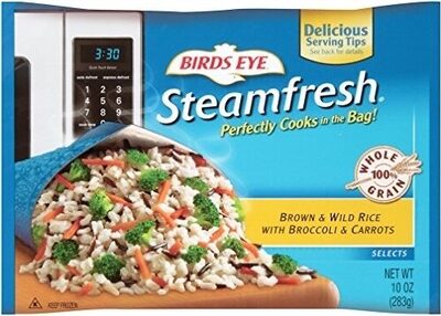 Birds Eye Steamfresh Whole Grain Rice with Broccoli and Carrots, Frozen Rice, 10 oz. Bag