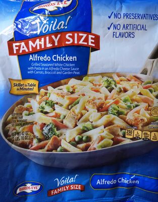 Birds Eye Voila! Family Size Alfredo Chicken Frozen Meal, 42 oz. Bag