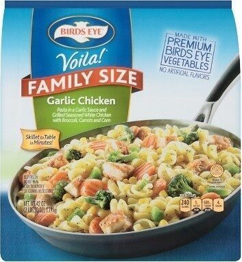 Birds Eye Voila! Family Size Garlic Chicken Frozen Meal, 42 OZ Bag