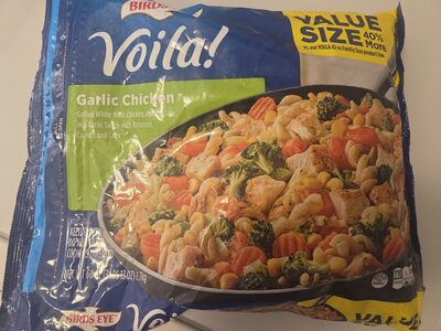 Birds Eye Voila! Garlic Chicken, Frozen Meal, 60 oz. Value Size Bag