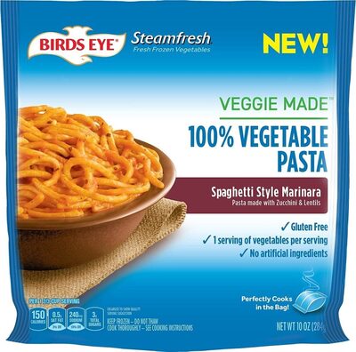 Birds Eye Veggie Pasta Spaghetti Style Marinara, Frozen Side, 10 oz. Bag