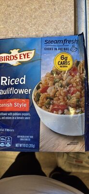 Birds Eye Steamfresh Riced Cauliflower Spanish Style, Frozen Sides, 10 oz. Bag