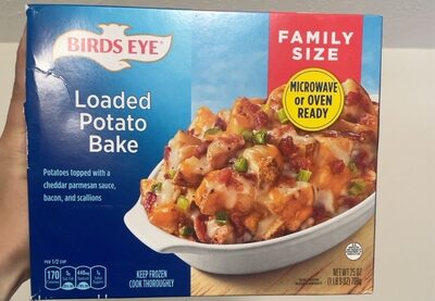 Birds Eye Loaded Potato Bake, Frozen Side, 25 oz. Family Size Box