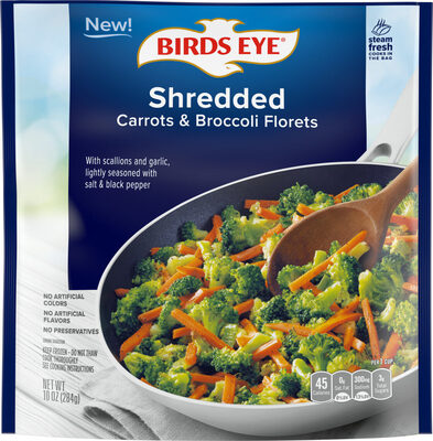 Birds Eye Shredded Carrots & Broccoli Florets, Frozen Vegetables, 10 OZ