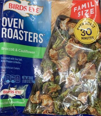 Birds Eye Oven Roasters, Broccoli and Cauliflower, Frozen Vegetables, 28 oz. Family Size Bag