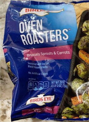 Birds Eye Oven Roasters, Brussels Sprouts & Carrots, Frozen Vegetables, 28 oz. Family Size Bag