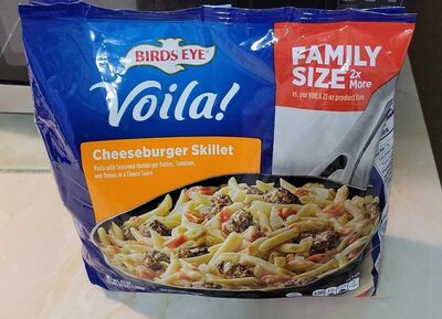 Birds Eye Voila! Cheeseburger Skillet Frozen Meal, 42 OZ Family Size Bag