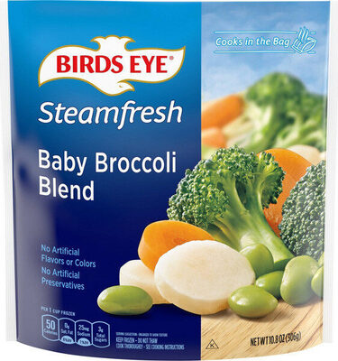 Birds Eye Steamfresh Baby Broccoli Blend, Frozen Vegetables, 10.8 oz. Bag