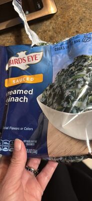 Birds Eye Steamfresh Creamed Spinach, Frozen Vegetable, 10.8 oz.