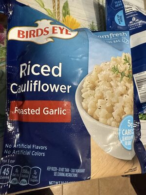 Roasted Garlic Riced Cauliflower, Roasted Garlic