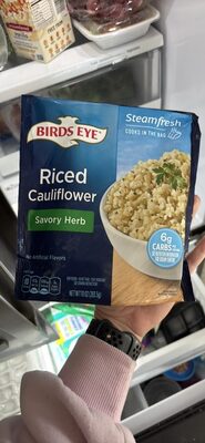 Birds Eye Savory Herb Riced Cauliflower, Frozen Vegetables, 10 oz. Bag