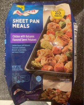 Chicken With Balsamic Flavored Sweet Potatoes Chicken Breast With Balsamic Seasoned Cauliflower, Brussels Sprout Halves, And Sweet Potatoes Sheet Pan Meals, Chicken With Balsamic