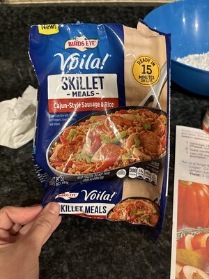 Birds Eye Voila! Cajun-Style Sausage & Rice Skillet Meals, Frozen Meal, 21 oz. Bag