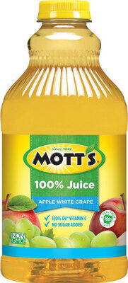 100% Real Fruit Juice, Apple White Grape