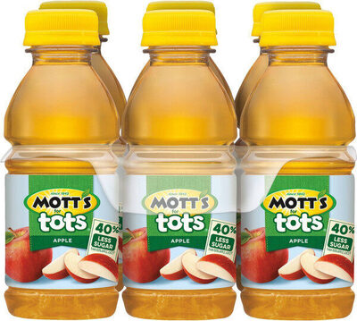 Mott's For Tots Apple Juice Beverage, 8 Fl Oz, 6 Count, Apple