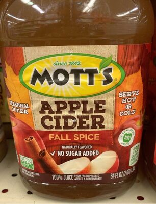 Fall Spice Apple Cider 100% Juice, Apple Cider