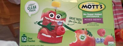 Mixed Berry No Sugar Added Applesauce, Mixed Berry