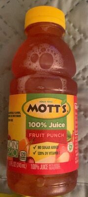 Fruit Punch 100% Juice, Fruit Punch