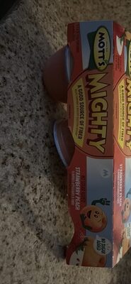 Strawberry Peach Flavored Mighty Applesauce & Fiber, Strawberry Peach
