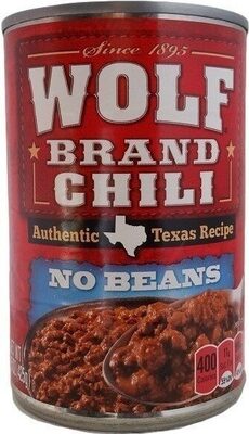 Wolf Chili Without Beans 15 Oz