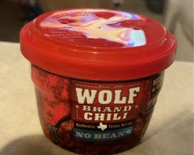 Wolf Brand Chili No Beans, 11g Protein Per Serving, Microwavable, 7.25 oz. Bowl