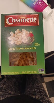 Creamette, Large Elbow Macaroni, Enriched Macaroni Product