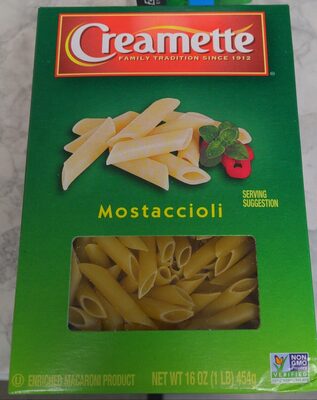 Enriched Macaroni Product, Mostaccioli