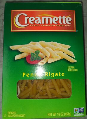 Creamette, Penne Rigate, Enriched Macaroni Product