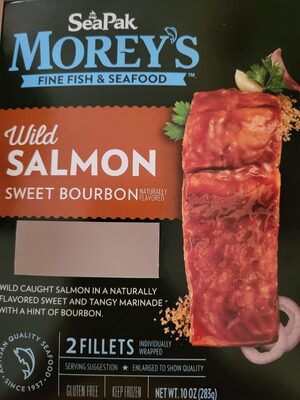 Sweet Bourbon Flavored Wild Salmon Fillets, Sweet Bourbon