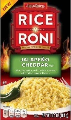 Hot & Spicy Jalapeno Cheddar Flavor Rice, Jalapenos And Cheddar Cheese, Hot & Spicy Jalapeno Cheddar