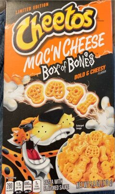 Mac'N Cheese Box Of Bones Cheddar  Pasta Mix, Cheese