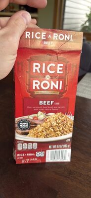 Rice A Roni Beef Flavored Rice 6.8 Ounce Paper Box