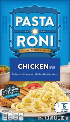 Chicken Flavor Fettuccine In A Creamy Chicken Flavored Sauce, Chicken