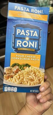 Four Cheese Flavor Corkscrew Pasta With Cheddar, Monterey Jack, Parmesan & Romano Cheese, Four Cheese Corkscrew Pasta