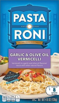 Garlic & Olive Oil Vermicelli In A Garlic And Olive Oil Flavored Sauce, Garlic & Olive Oil Vermicelli